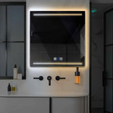 Espejo LED Cuadrado | Botones táctiles | Función antivaho | Temperatura de color ajustable - Reyze Seria Minimal Model 8